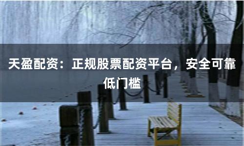 天盈配资：正规股票配资平台，安全可靠低门槛